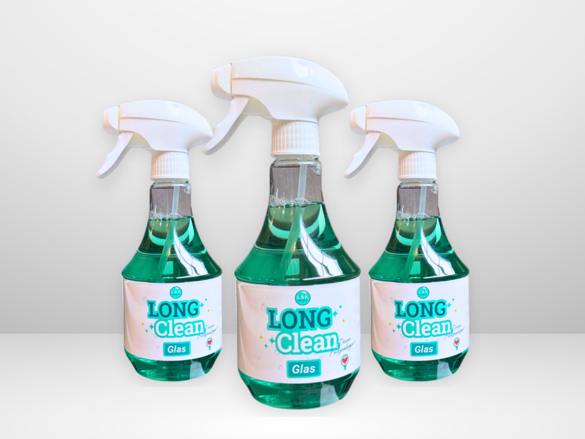 Bundle 3x Glasreiniger LongClean Glas